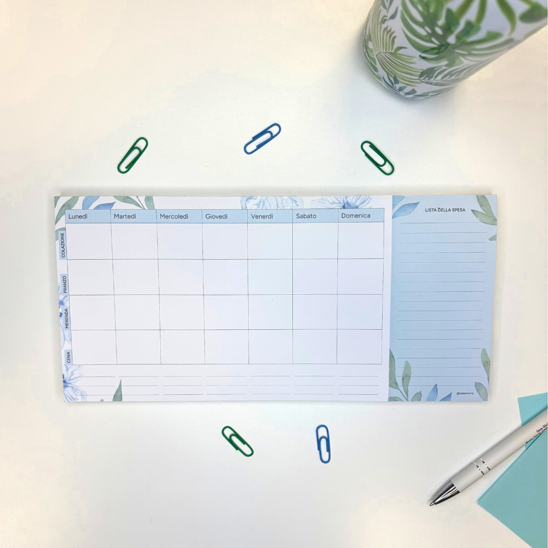 Planner Menu Settimanale